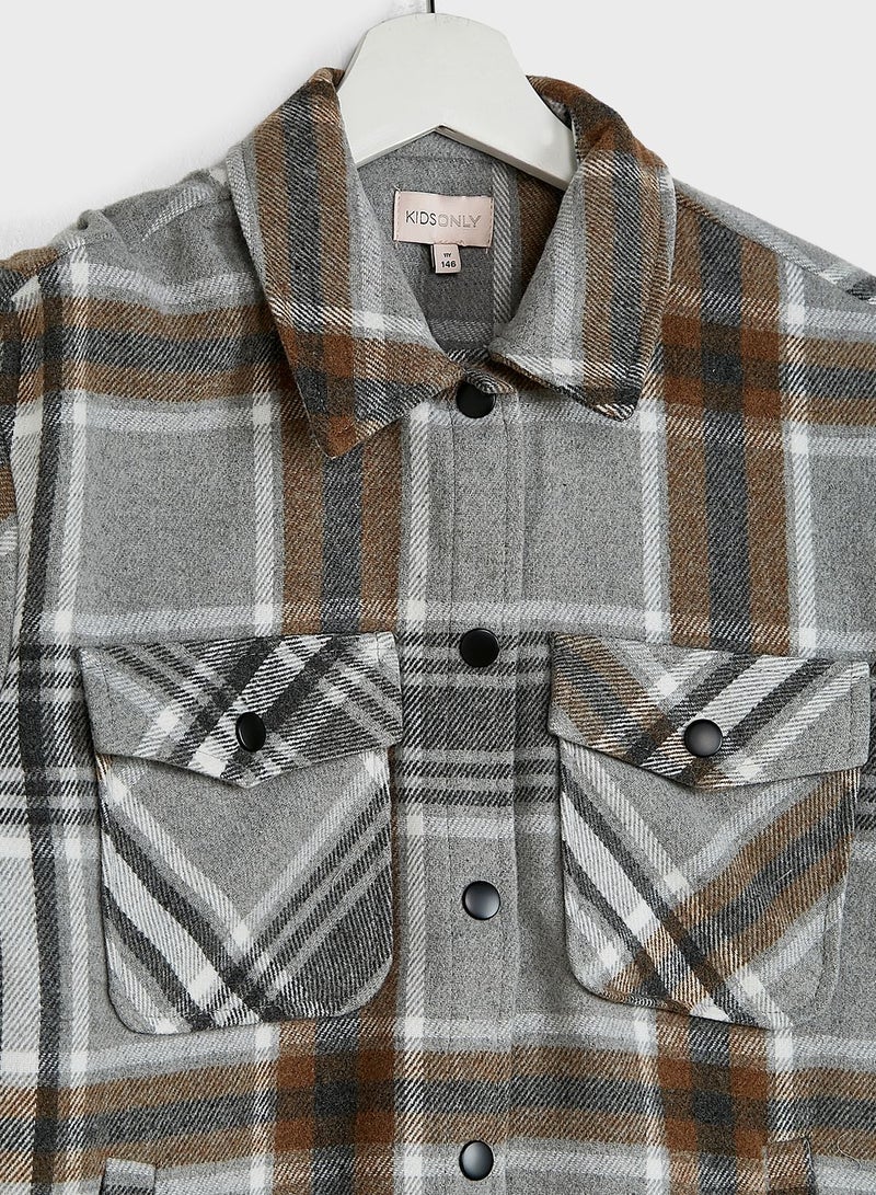 Kids Checkered Jacket