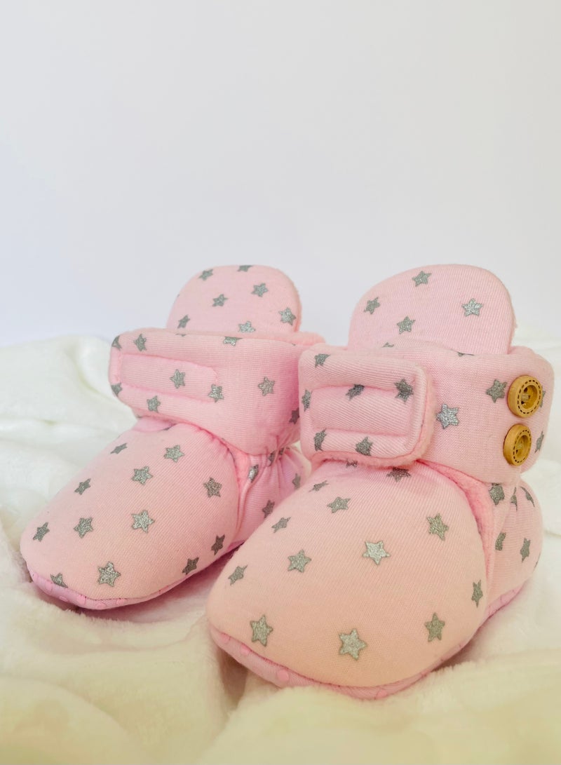 Baby Girl Boots with Hook And Loop Fastener