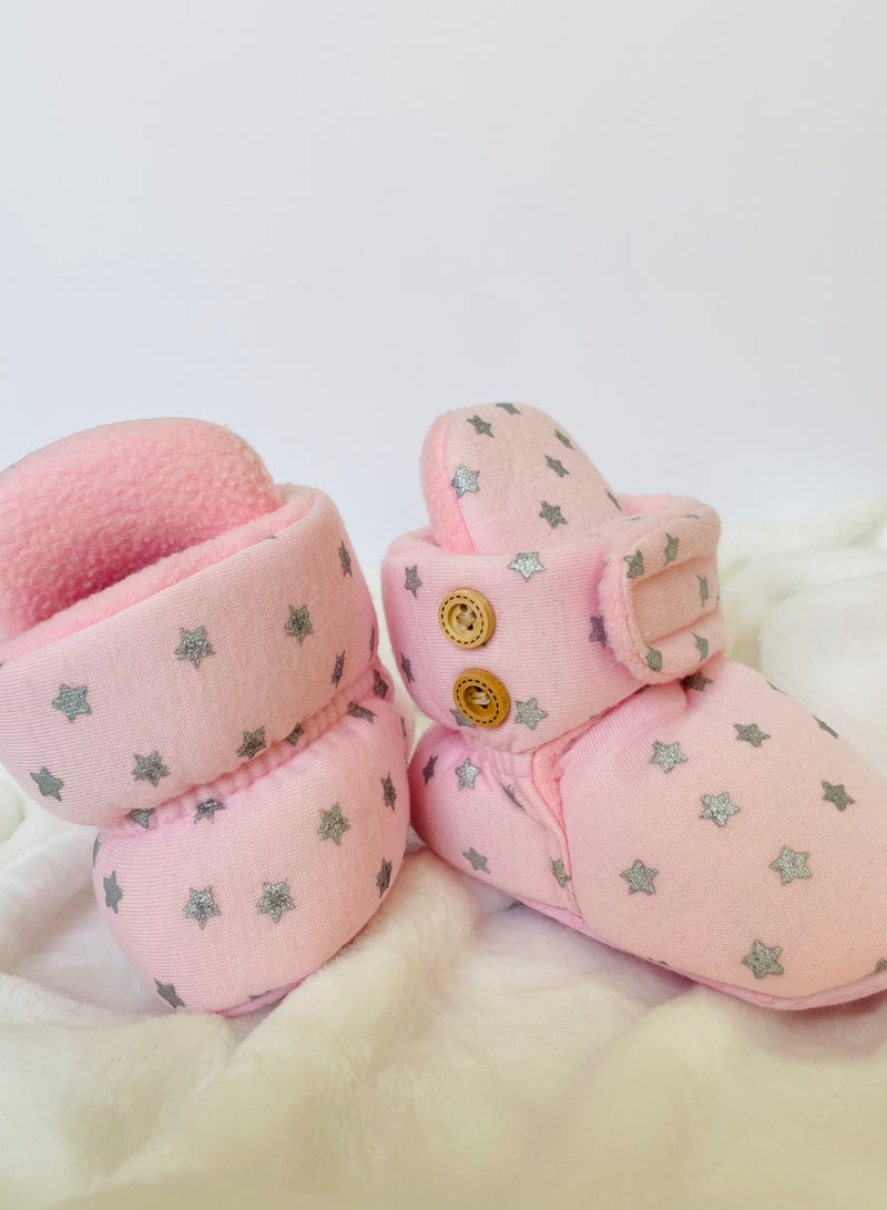 Baby Girl Boots with Hook And Loop Fastener