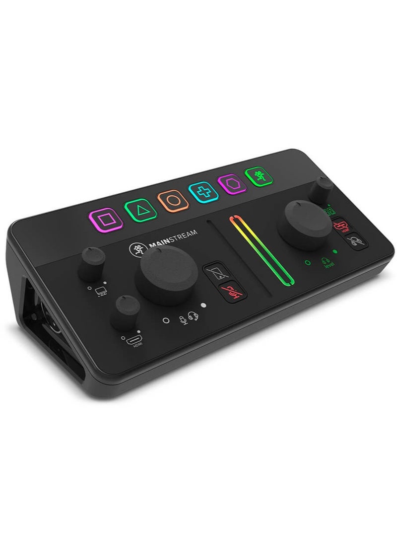Mackie MainStream Complete Live Streaming and Video Capture Interface with Programmable Control Keys