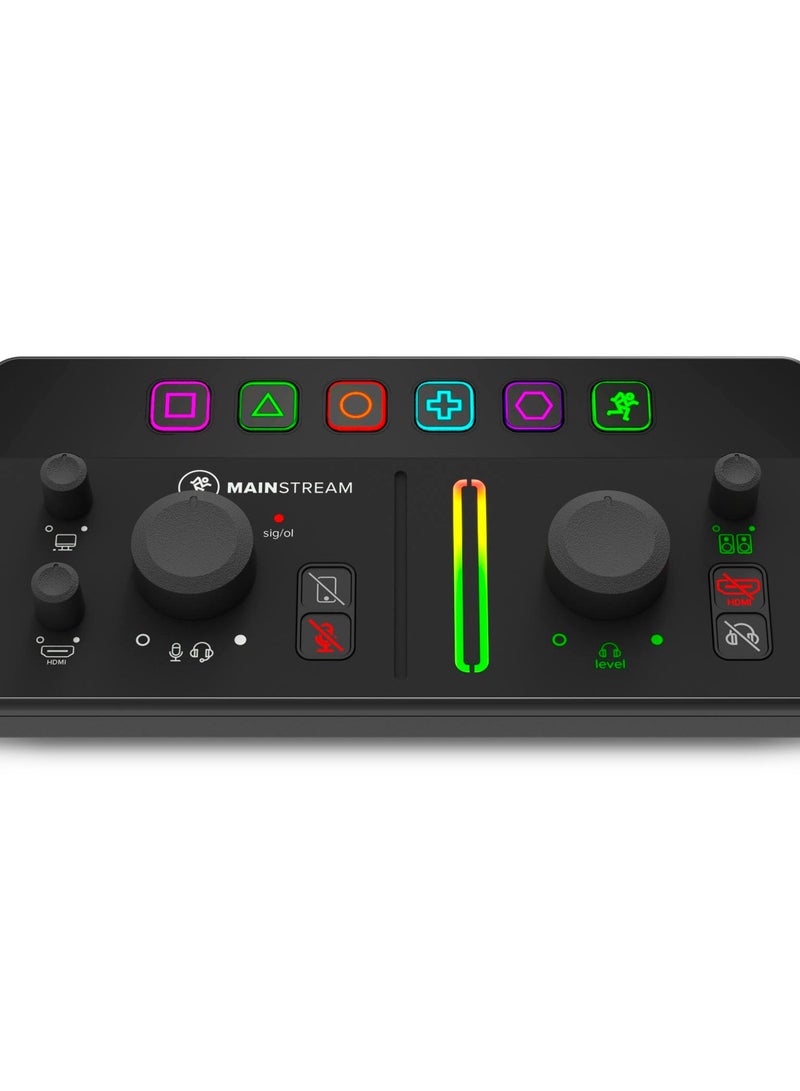 Mackie MainStream Complete Live Streaming and Video Capture Interface with Programmable Control Keys