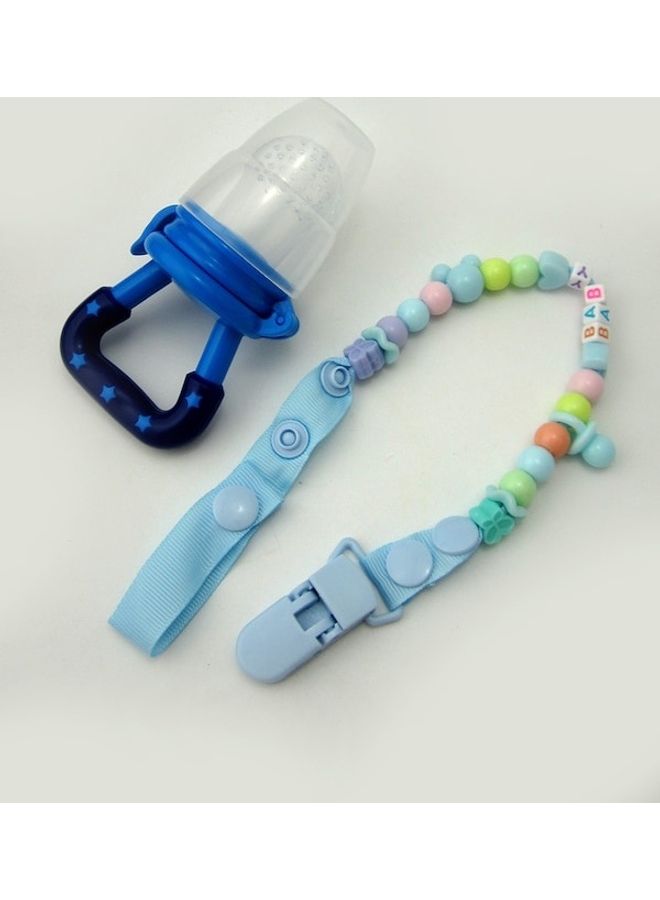 2-Piece Fruit Dummy Pacifier Soother Clip Chain Set