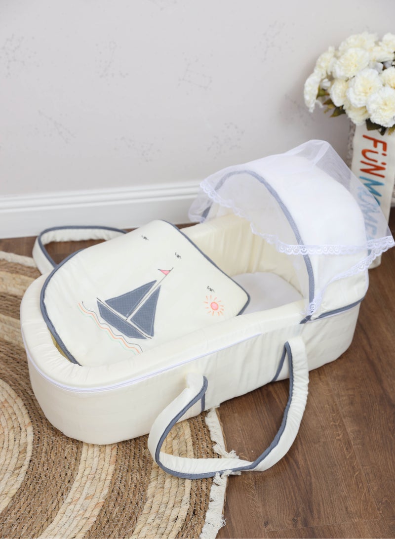 Portable baby cot with thick padded seat with high quality material