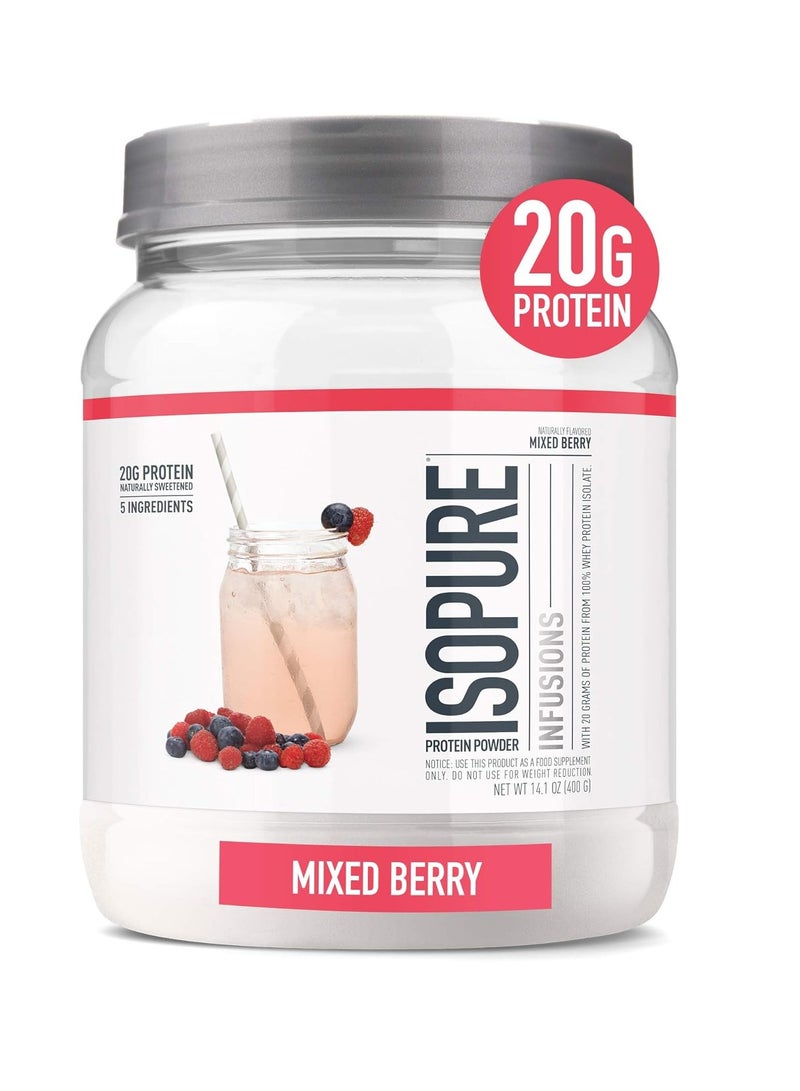 Isopure Infusions Protein Powder Mixed Berry 16 Servings  400 g