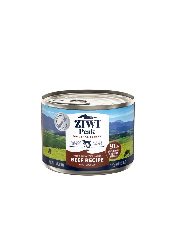 ZIWI Peak Beef Recipe Wet Dog Food 390G Pack of 12