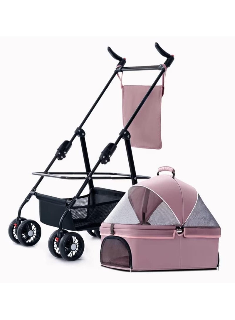 Pet Stroller for Cats/Dogs,Separable Dog Strollers for Small Medium Dogs Within 20kg,Pet Gear No-Zip Dog Prams Pushchairs