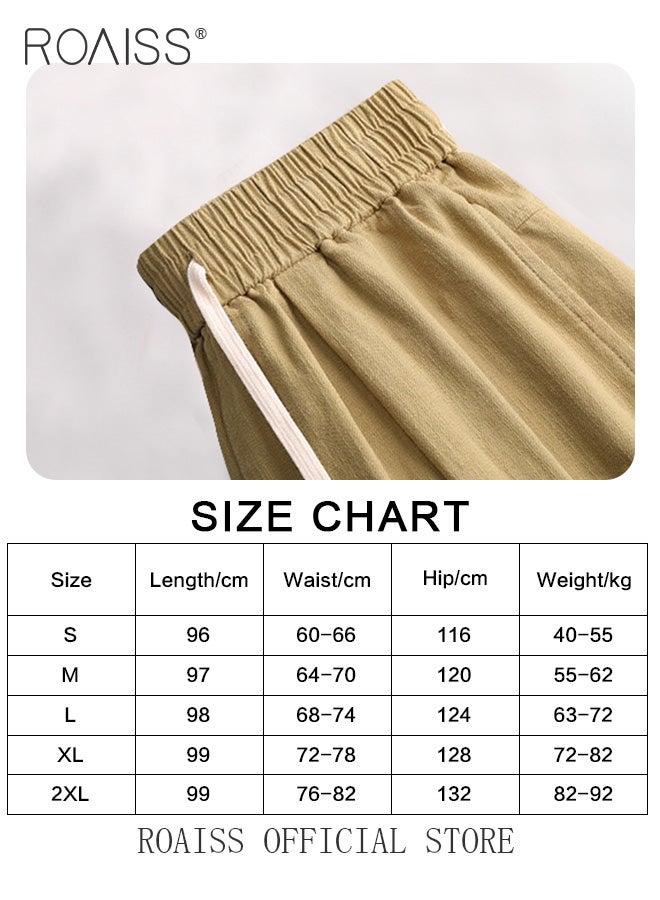 Women High Waisted Wide Leg Pants with Loose Fit High Waisted Design Casual Workwear Trousers with Skin Friendly Fabric Fashionable and Versatile Suitable for Work and School