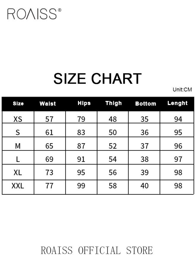 Women Highwaisted Cigarette Pants Loose Straight Pants Womens Versatile Jeans Solid Color Design High Waisted Slimming Womens Cropped Pants