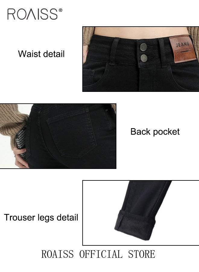 Women High Waisted Slim Fit Pants with Pencil Leg Design Versatile Cigarette Trousers Solid Color Suitable for Wearing as Bootcut Pants