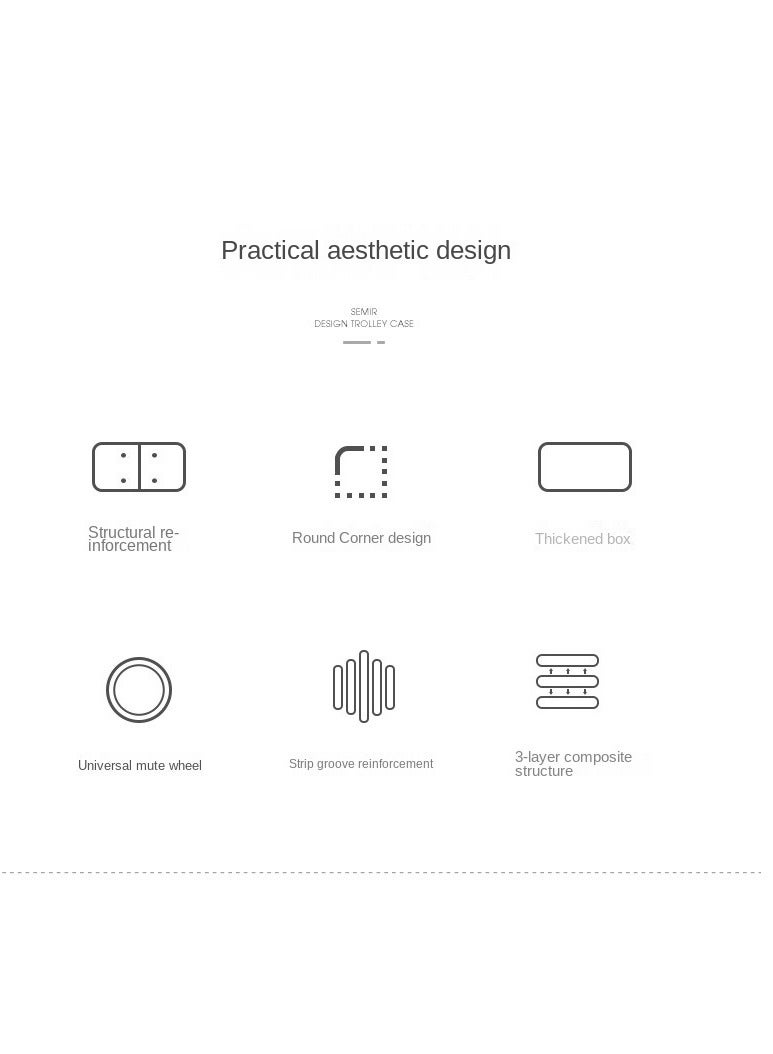 1-Piece Foldable Luggage With Lever