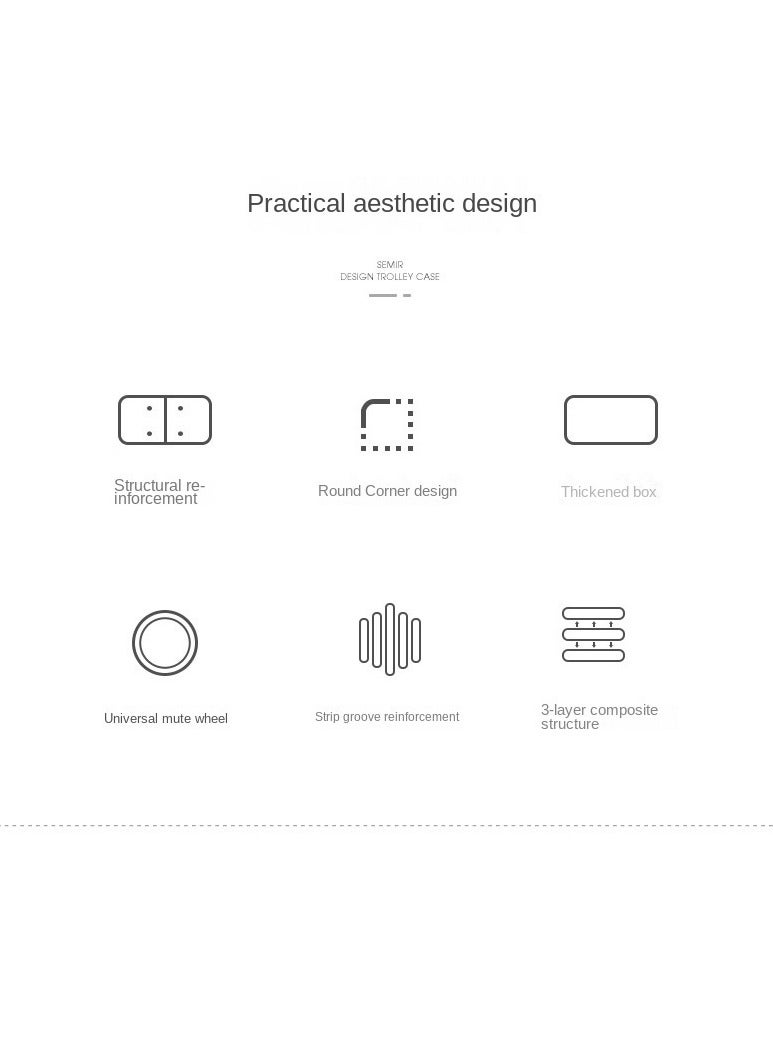 1-Piece Foldable Luggage With Lever