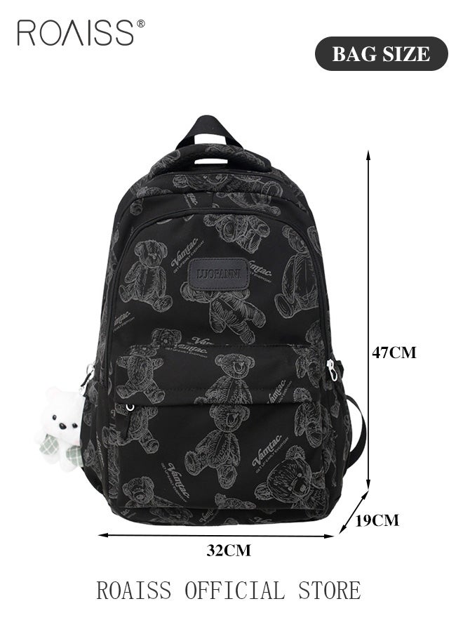 Unisex Multifunctional Backpack Large Capacity with Multiple Pockets for Organized Storage Scientifically Divided Compartments Trendy and Stylish Pattern Print Suitable for Work School or Short Trips