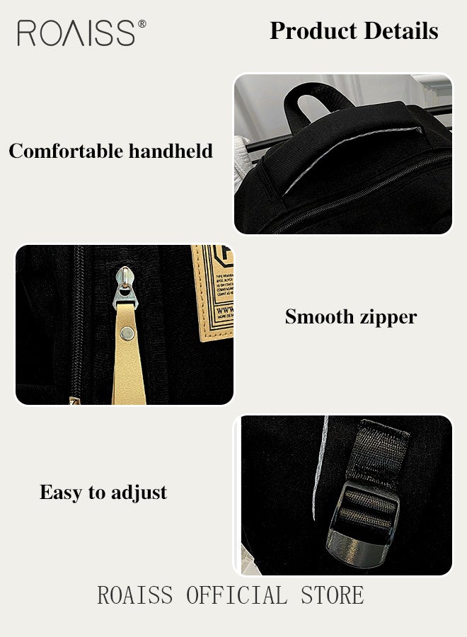 Unisex Multifunctional Backpack Large Capacity with Multiple Pockets for Organized Storage Scientifically Divided Compartments Trendy and Stylish Letter Print Suitable for Work School or Short Trips