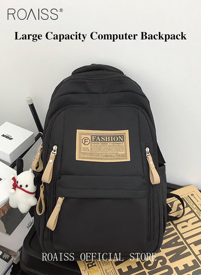 Unisex Multifunctional Backpack Large Capacity with Multiple Pockets for Organized Storage Scientifically Divided Compartments Trendy and Stylish Letter Print Suitable for Work School or Short Trips