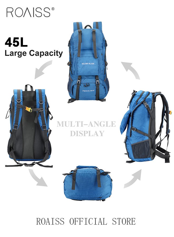 Multifunctional Outdoor Backpack for Unisex Large Capacity Mountaineering Bag with Durable Fabric Multiple Pocket Storage Design Includes Separate Shoe Compartment and Ergonomic Back with Air Cushioni