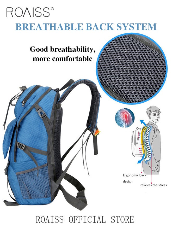 Multifunctional Outdoor Backpack for Unisex Large Capacity Mountaineering Bag with Durable Fabric Multiple Pocket Storage Design Includes Separate Shoe Compartment and Ergonomic Back with Air Cushioni