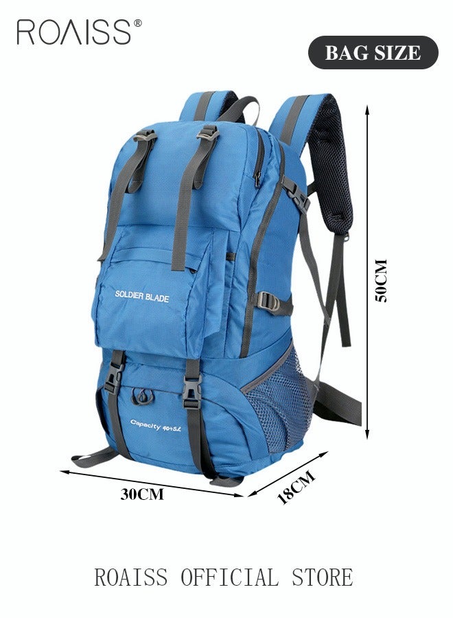 Multifunctional Outdoor Backpack for Unisex Large Capacity Mountaineering Bag with Durable Fabric Multiple Pocket Storage Design Includes Separate Shoe Compartment and Ergonomic Back with Air Cushioni