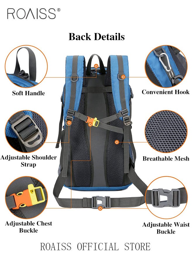 Multifunctional Outdoor Backpack for Unisex Large Capacity Mountaineering Bag with Durable Fabric Multiple Pocket Storage Design Includes Separate Shoe Compartment and Ergonomic Back with Air Cushioni