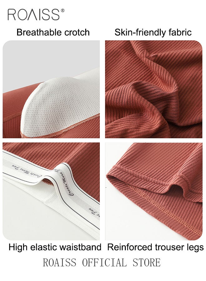 2 Pack Lettering Boxer Briefs Mens Trunks Underwear Cotton Boxer Briefs Short Leg Comfortable Underpants