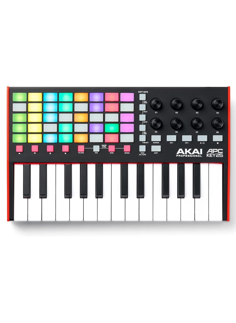 Akai Professional APC Key25 mk2 25-key Keyboard Controller 25-key MIDI Controller for Ableton Live (Mac/PC)