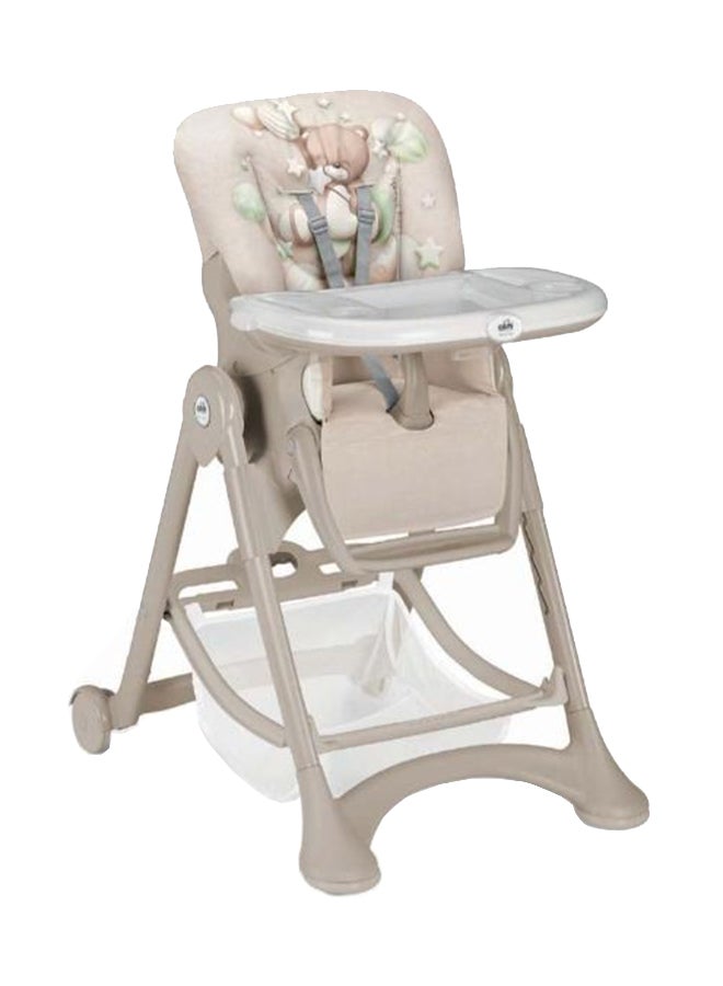Cam Baby High Chair Mini Plus, Bubble Bear,  Feeding Chair,  Removable Tray, 0 To 36 Months, Made In Italy, Comfortable, Soft Padding, Easy To Clean, 6 Heights, 3 Backrest Reclining Positions