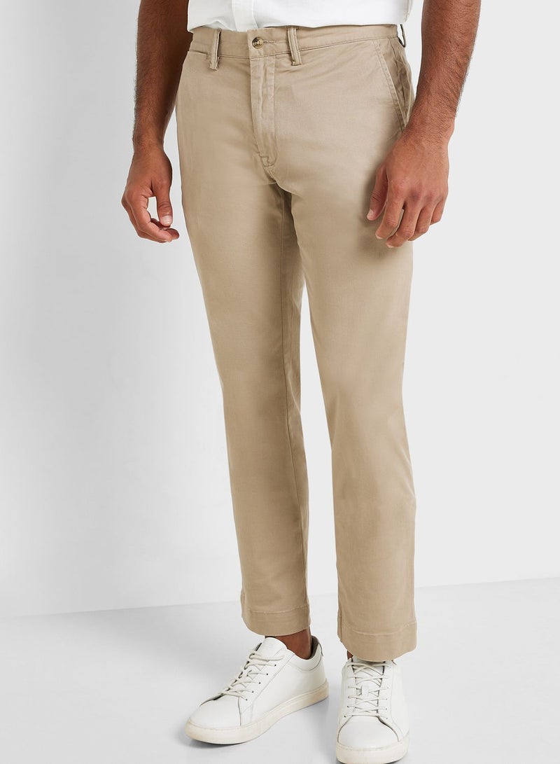 Washed Stretch Slim Fit Chino Pant