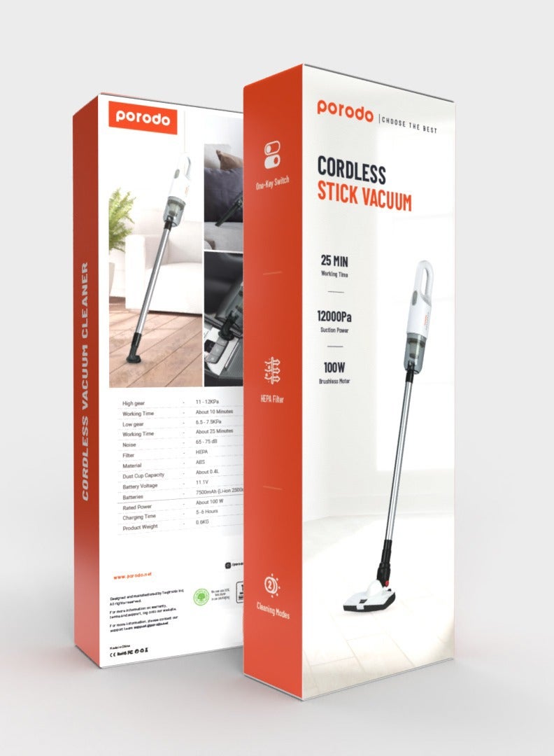 Cordless Stick Vacuum-White