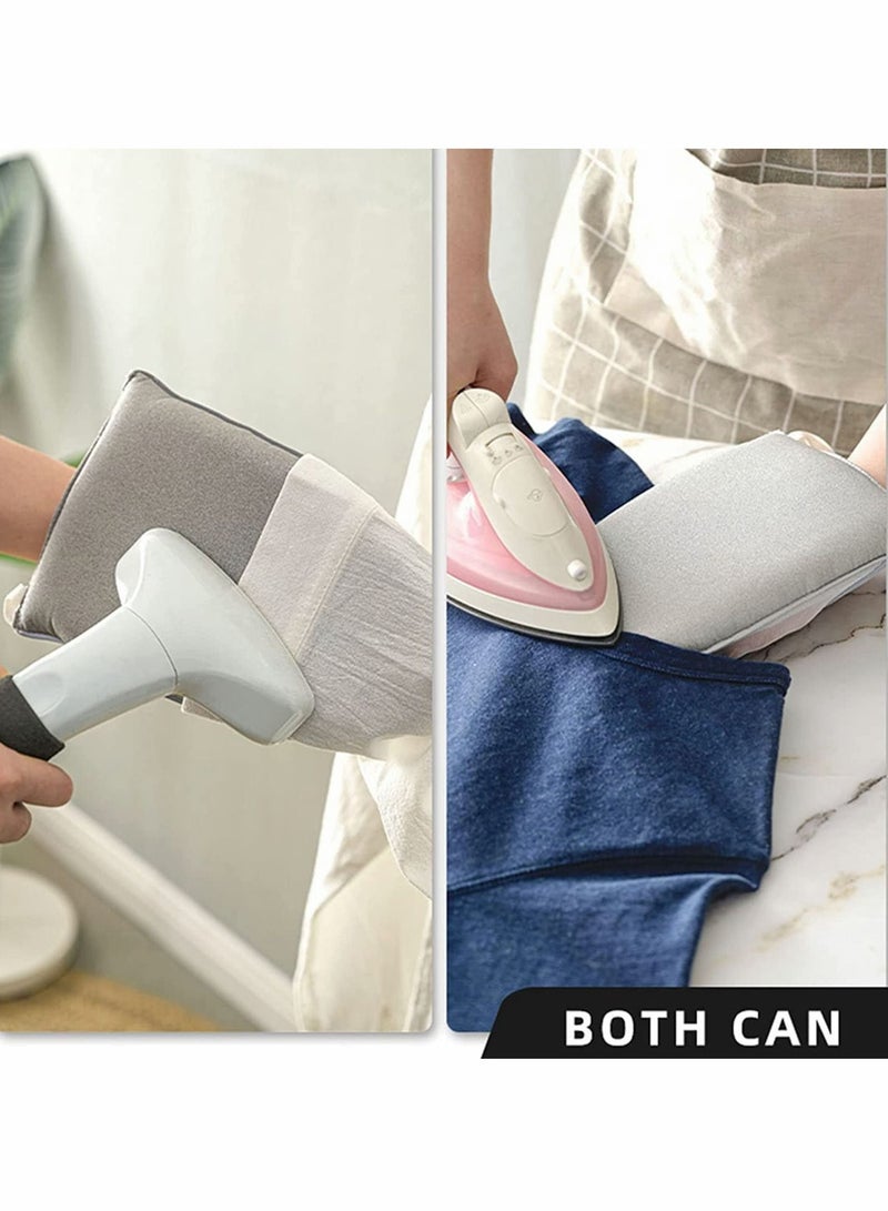 Portable Ironing Board Mini, Garment Steamer Glove Heat Resistant Waterproof Handheld Clothes Steamers Iron for Business Trip Travel