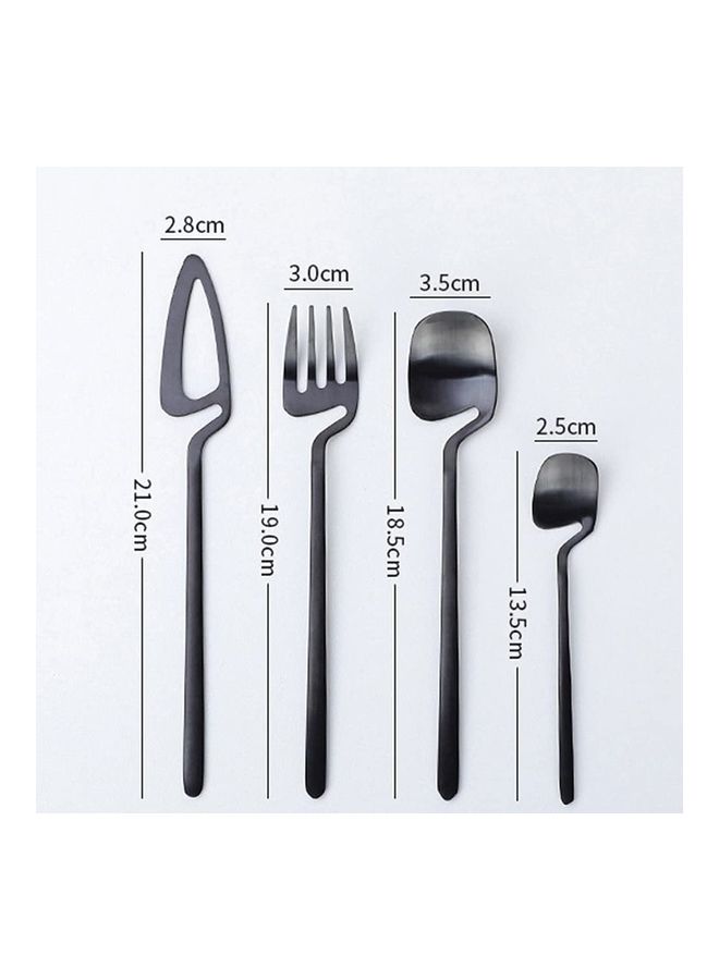 4-Piece Cutlery Set Black