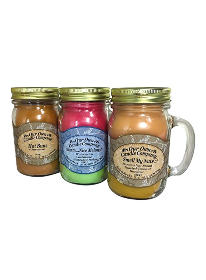 Smell My Nuts, Nice Melons, and Hot Buns - Sassy Pack Scented Mason Jar Candles