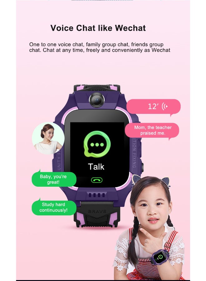 Kids Smartwatch GPS  With Camera Midnight PURPLE