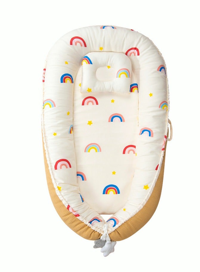 Baby Lounger Cover Portable Newborn Lounger Seat Cover Reversible Infant Nest Durable and Machine Washable Adjustable Lounger for Babies
