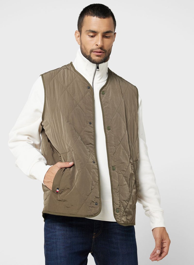 Logo Quilter Gilet Jacket