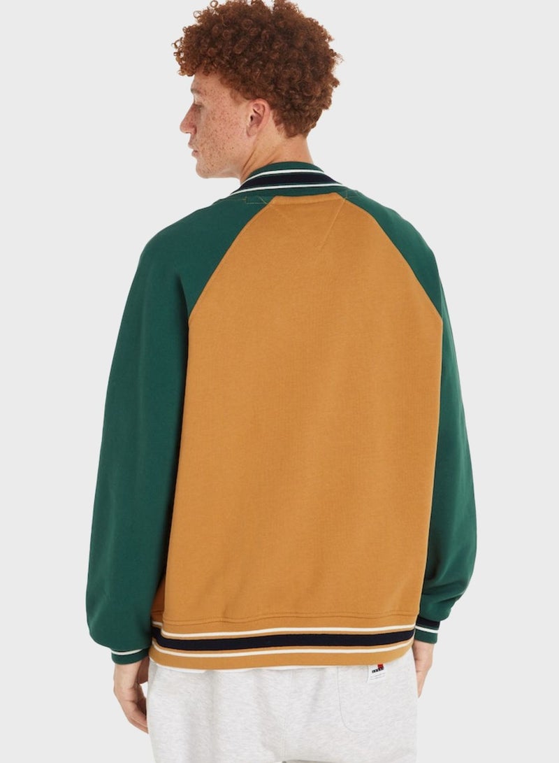 Colour Block Bomber Jackets