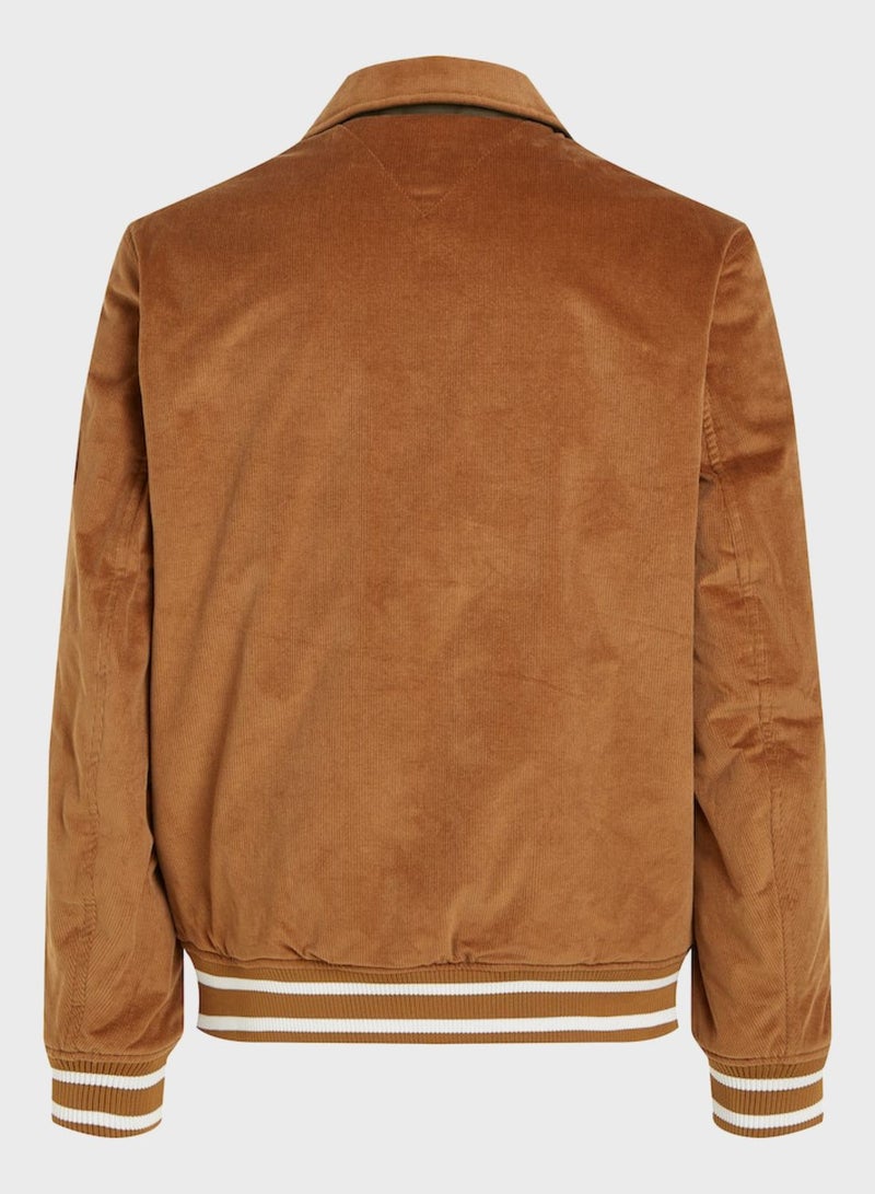 Zip Through Bomber Jacket