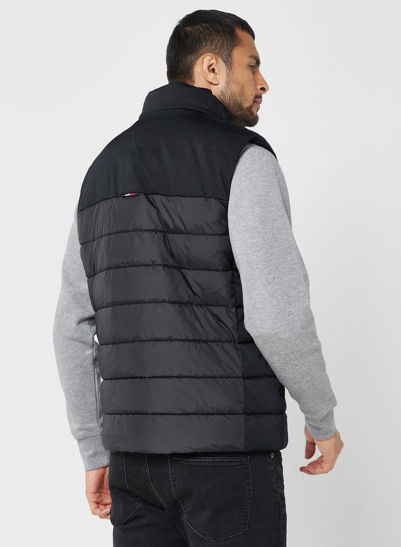 Zip Through Puffer Vest Jacket