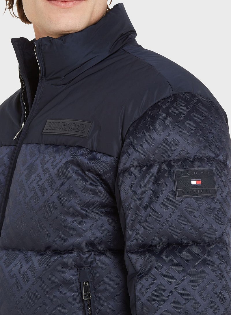 Zip Through Puffer Jacket