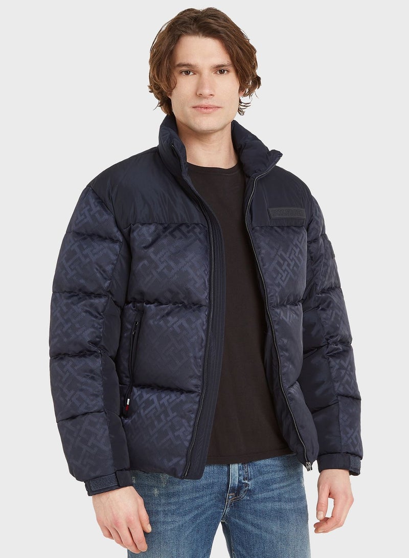 Zip Through Puffer Jacket