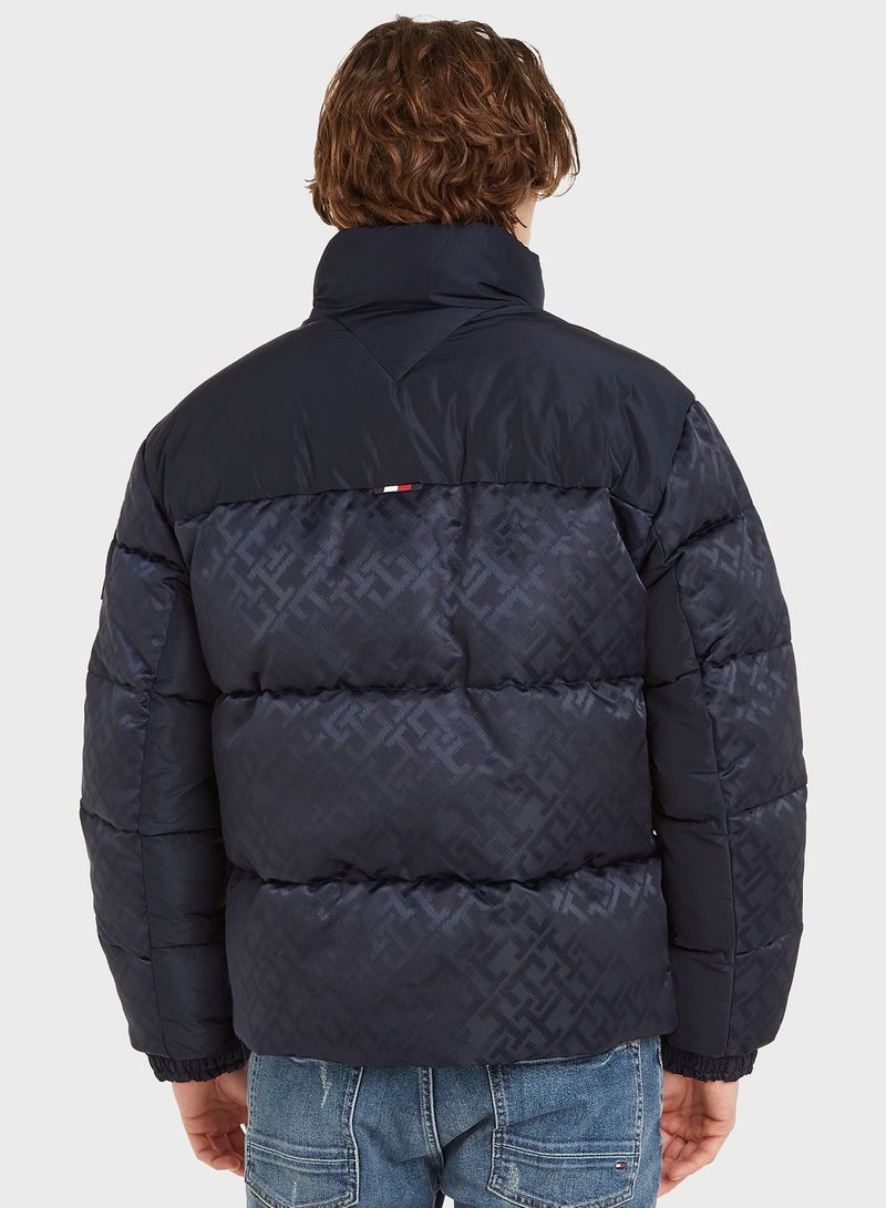 Zip Through Puffer Jacket