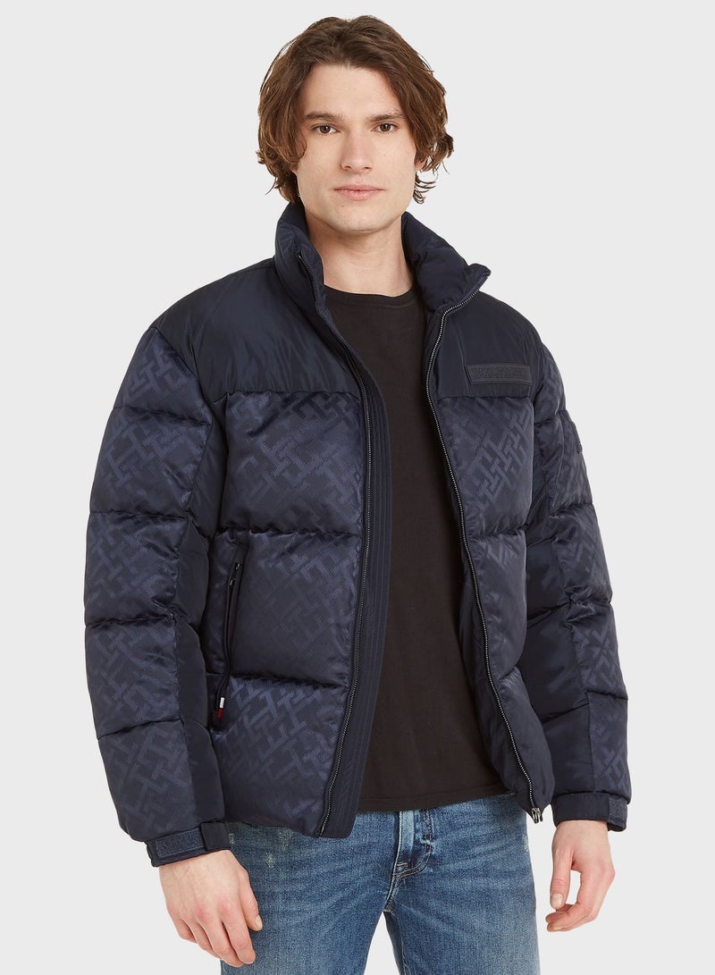 Zip Through Puffer Jacket