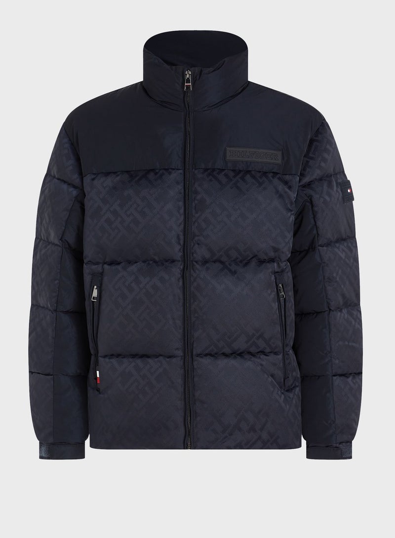 Zip Through Puffer Jacket