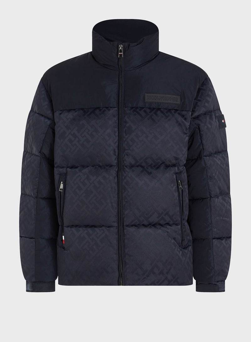 Zip Through Puffer Jacket