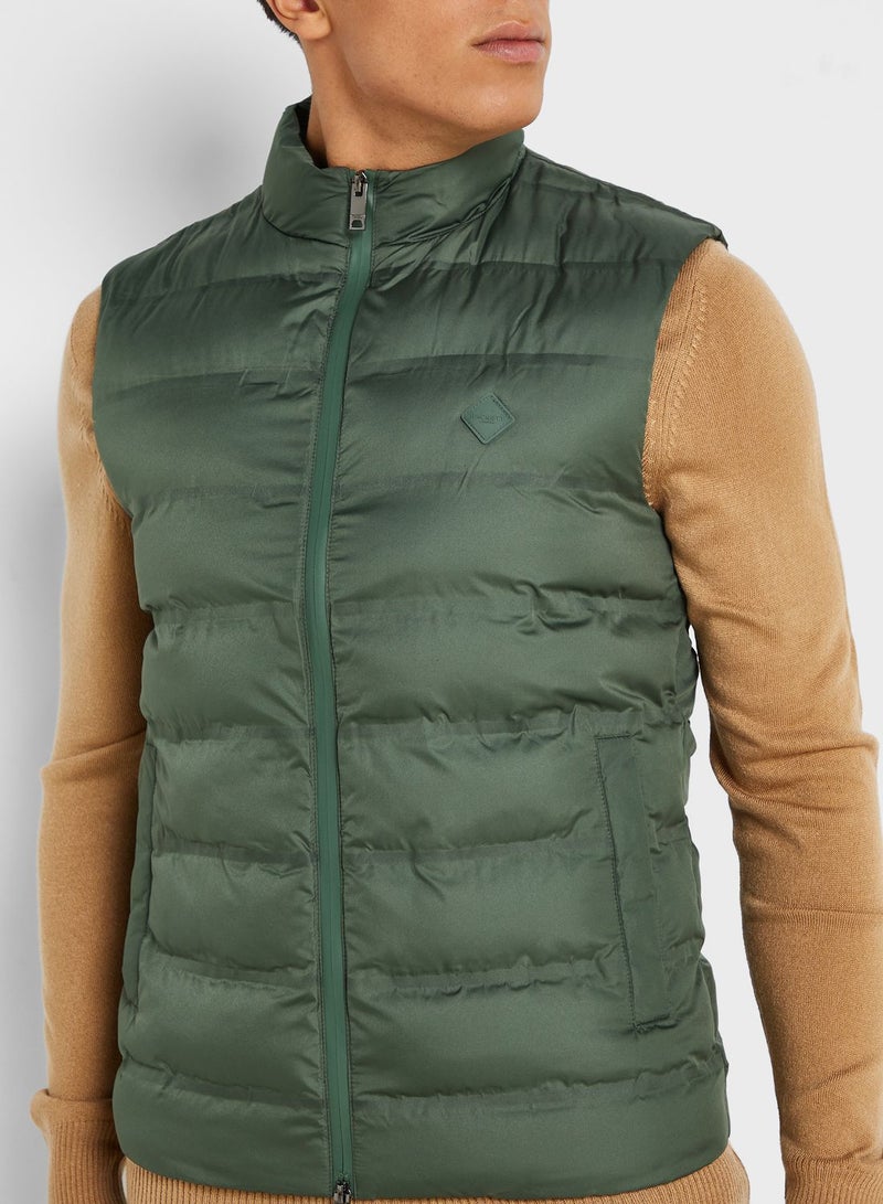 Zip Through Puffer Gilet