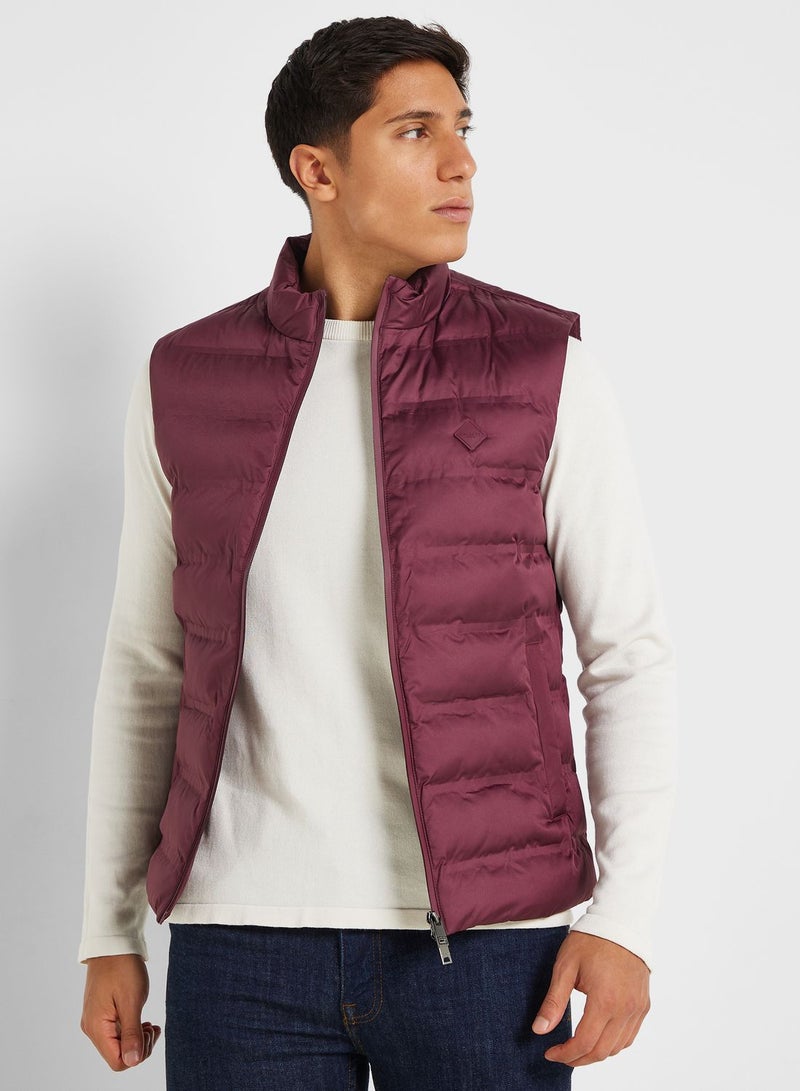 Zip Through Puffer Gilet