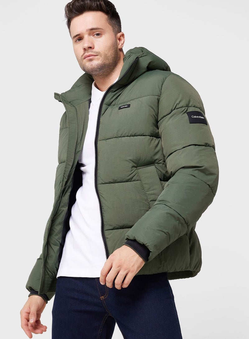 Zipper Quilted Jacket