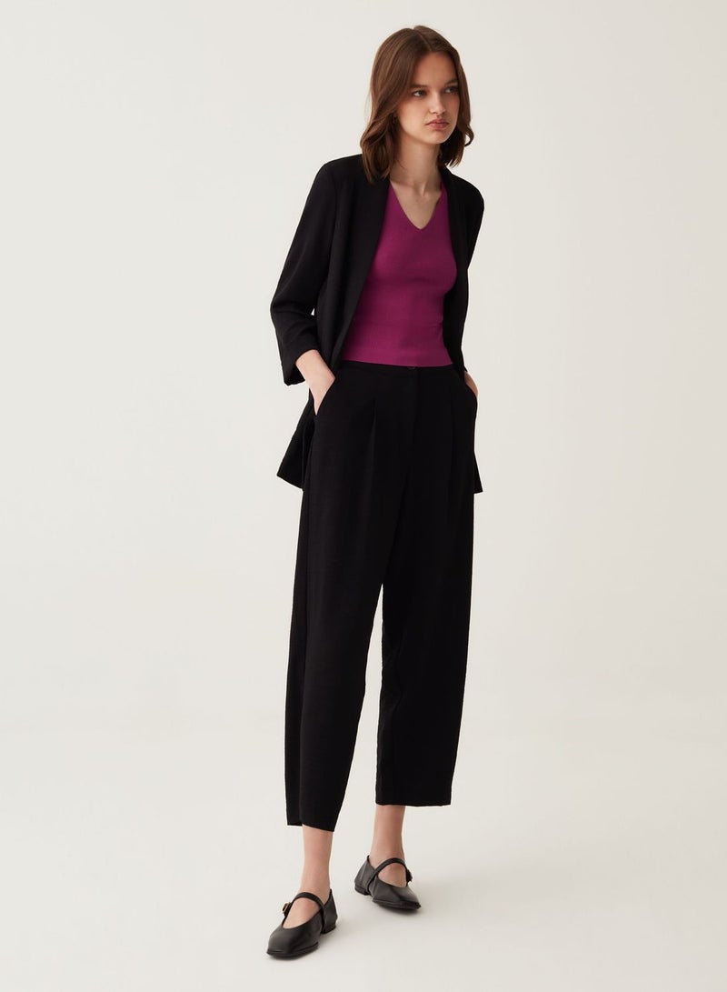 OVS Cigarette Trousers In Fluid Fabric