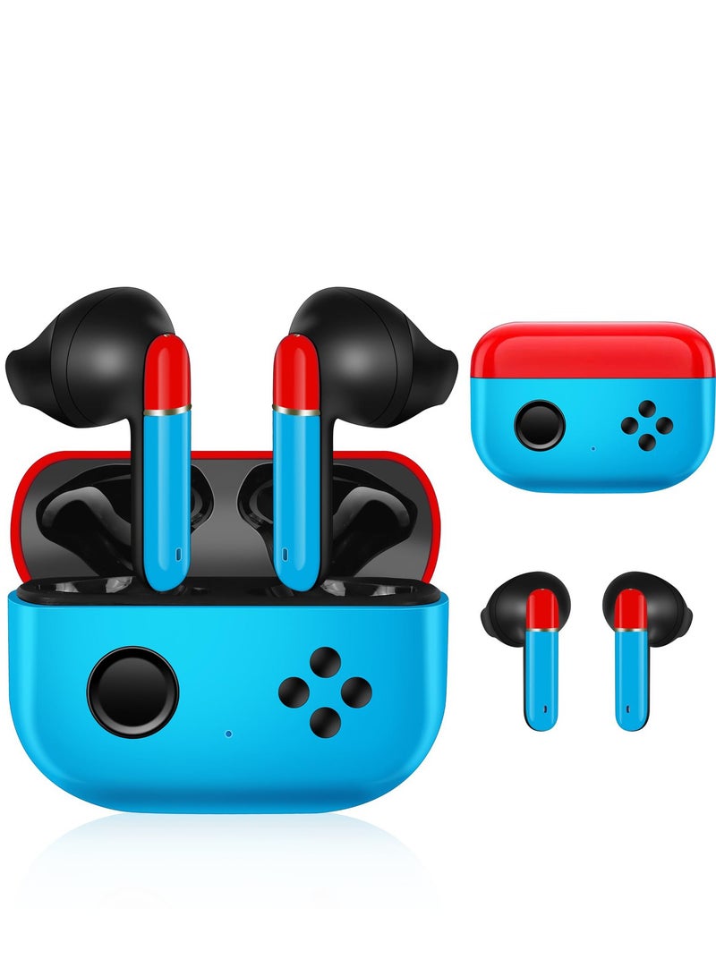 Cute Kids Wireless Earbuds for Small Ears Adults, Waterproof 36H Playtime Bluetooth 5.0 Touch Control Wireless Earbuds, for Girl Gift, Long Life Portable Mini Charging Case