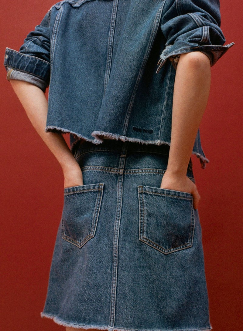 Youth Essential Denim Skirt