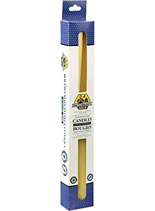 Premium Dutchman's Gold 10 Inch Hand Dipped Taper Candles – Perfect for Dining Tables, Weddings, Special Occasions, and Ambient Lighting