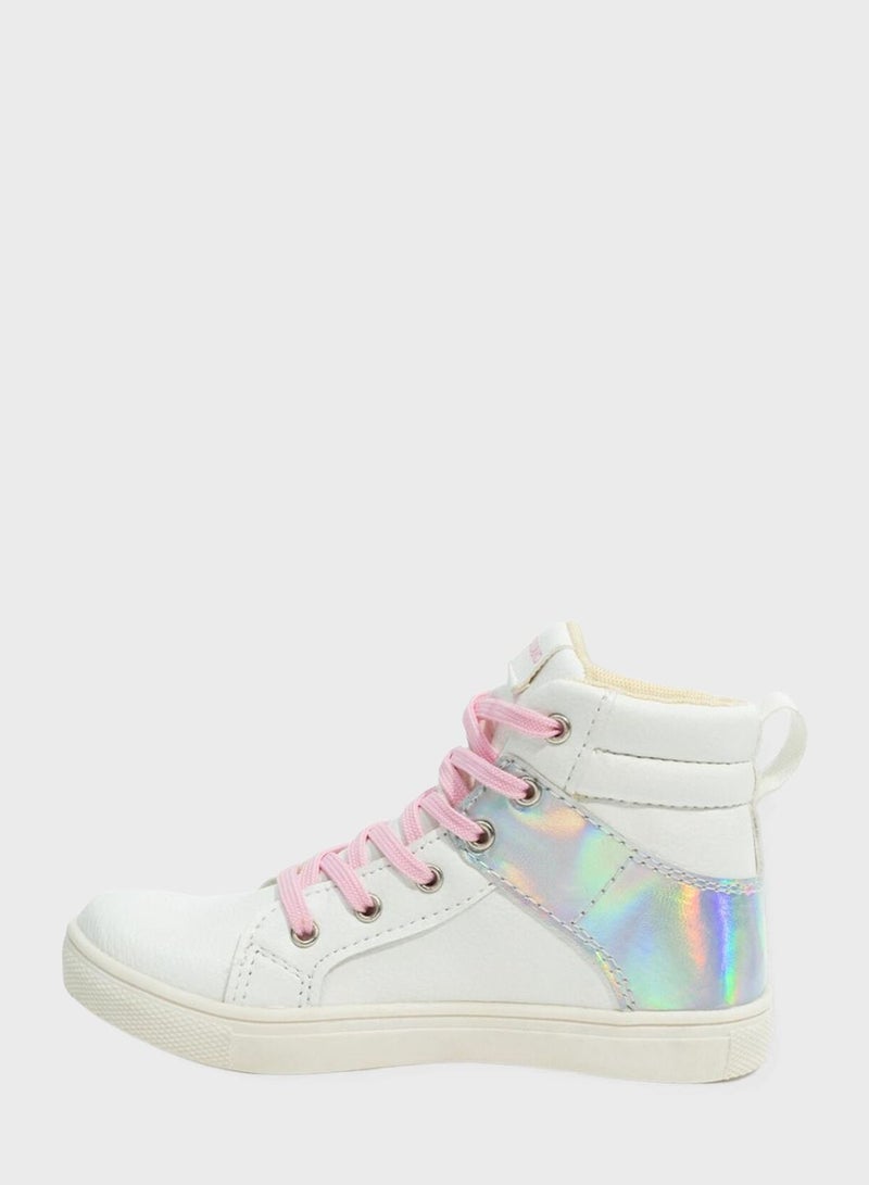 Kids Gabriella High Top Lace Up Sneakers